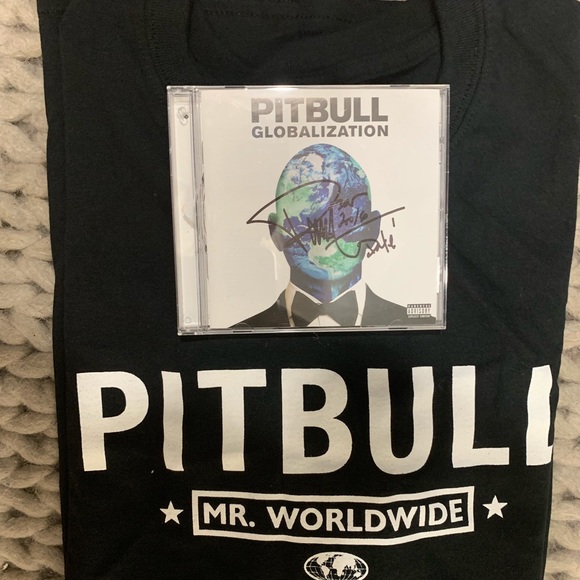Autograph PitBull CD and Tee - Picture 1 of 1